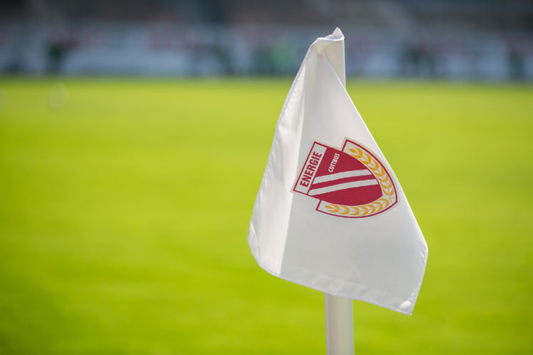 Cottbus, Deutschland 20. Oktober 2019:
RL Nord / Ost - 19/20 - FC Energie Cottbus vs. Chemie Leipzig