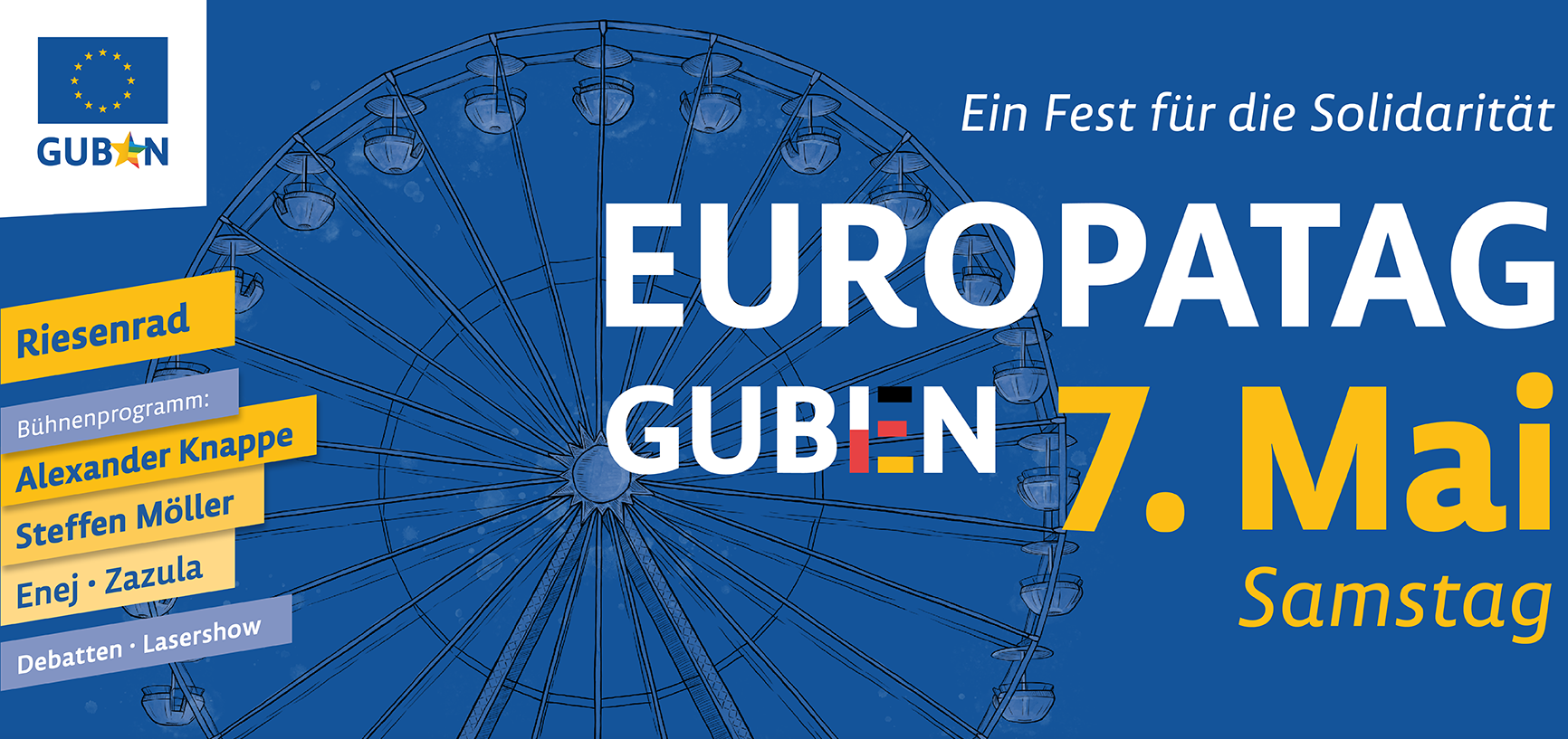 Dzień Europy w Guben: barwny program rodzinny spotyka się z wysokimi kręgami politycznymi