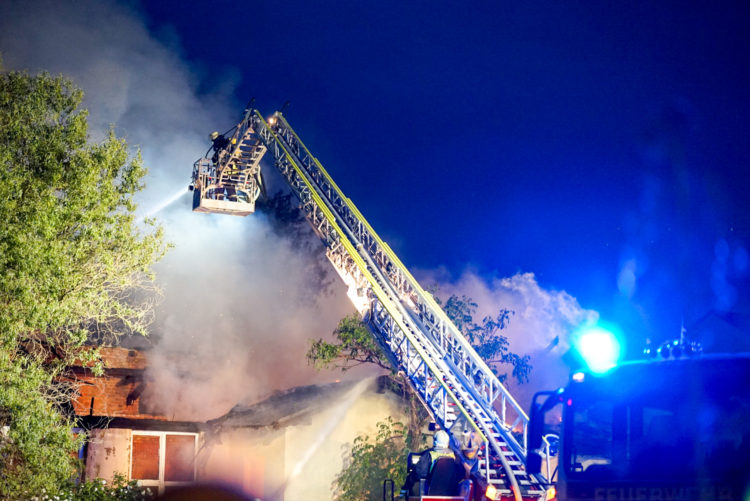 Großbrand in Guben, Foto: Blaulichtreport Lausitz