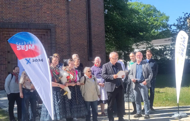 Wahlbekanntmachung Serbski Sejm/ Foto: Rainer Ptašk