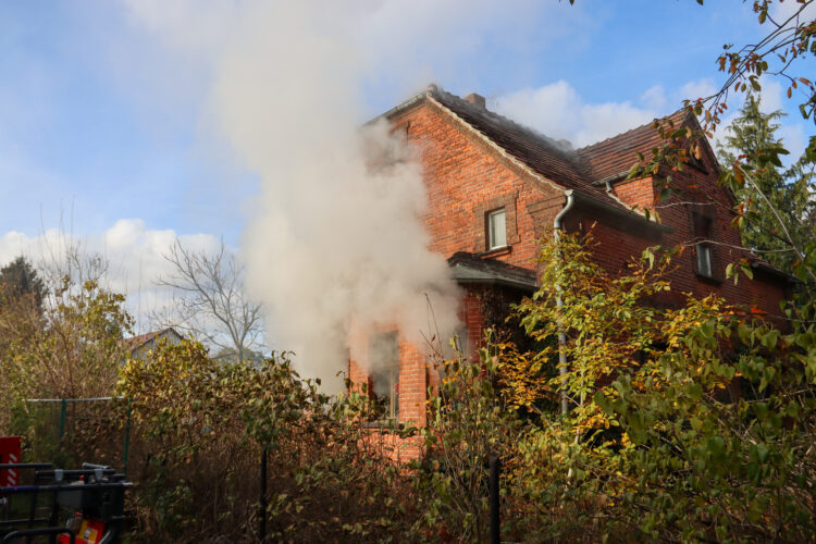 Brand in Spremberg; Foto: Blaulichtreport Lausitz