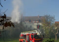 Brand in Herzberg; Foto: Blaulichtreport Lausitz