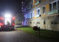 Brand in Cottbuser Mehrgeschosser: Foto: Blaulichtreport Lausitz