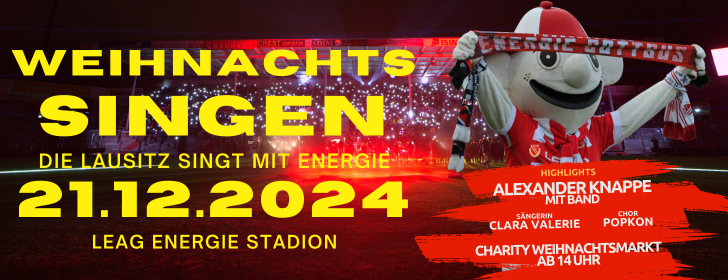 FC Energie Cottbus Weihnachtssingen 2024