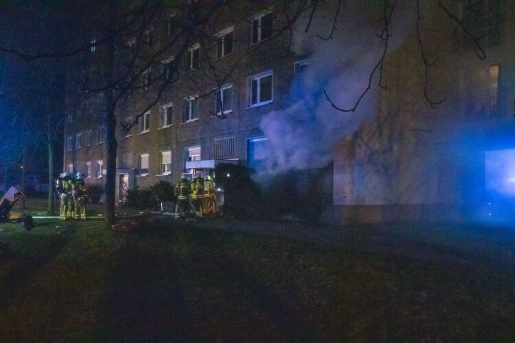 Gebäudebrand in Cottbus-Sandow; Foto: Blaulichtreport Lausitz